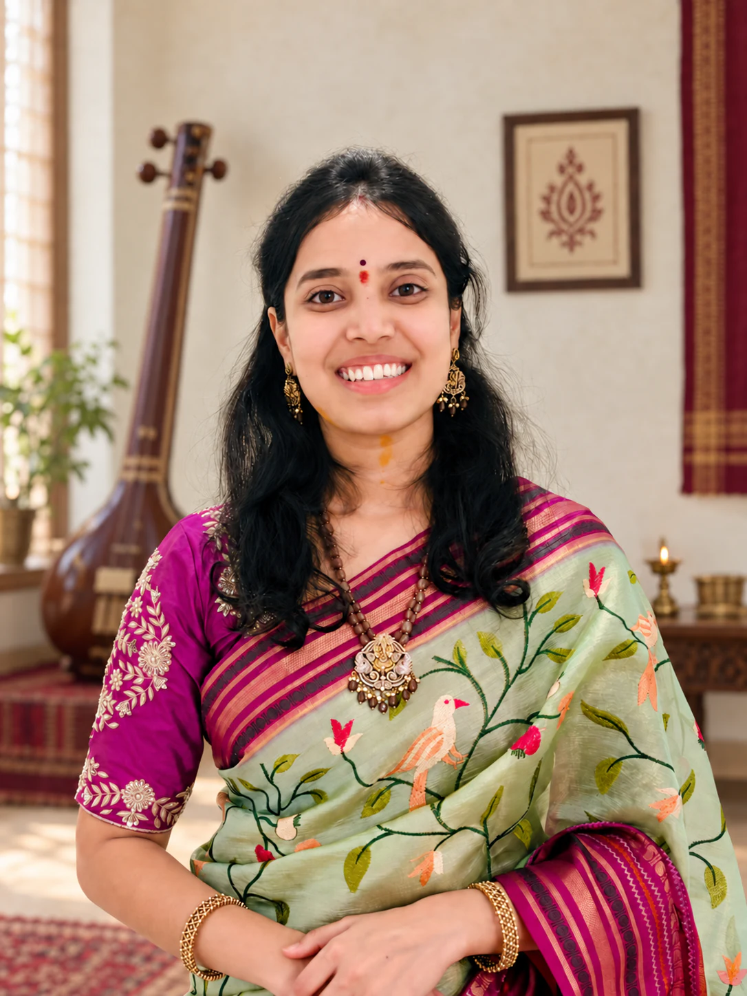Lavanya Anthanna, Carnatic vocalist and Shloka Nidhi teacher